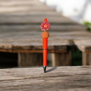 Sold Floral Orange Pen